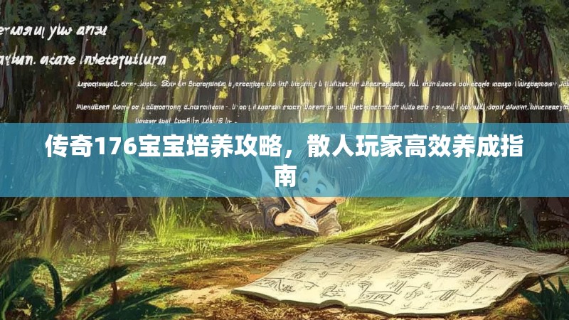 传奇176宝宝培养攻略，散人玩家高效养成指南