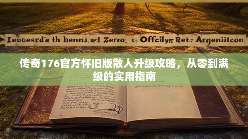 传奇176官方怀旧版散人升级攻略,从零到满级的实用指南