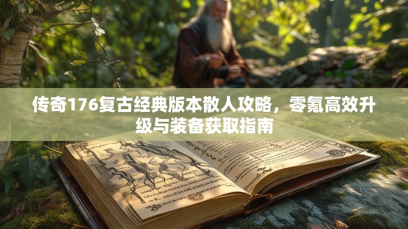 传奇176复古经典版本散人攻略,零氪高效升级与装备获取指南