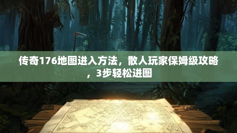 传奇176地图进入方法，散人玩家保姆级攻略，3步轻松进图