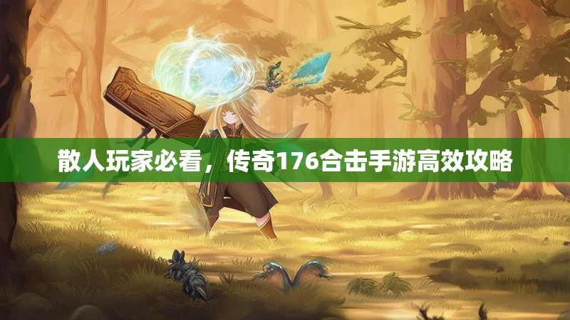 散人玩家必看,传奇176合击手游高效攻略