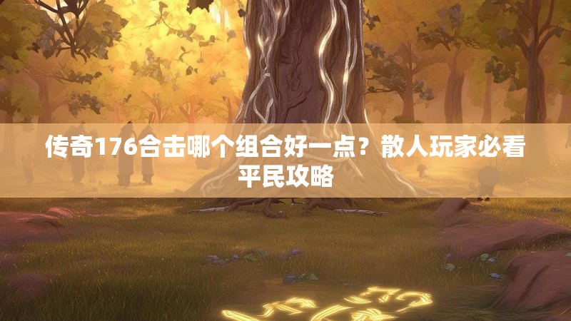 传奇176合击哪个组合好一点?散人玩家必看平民攻略