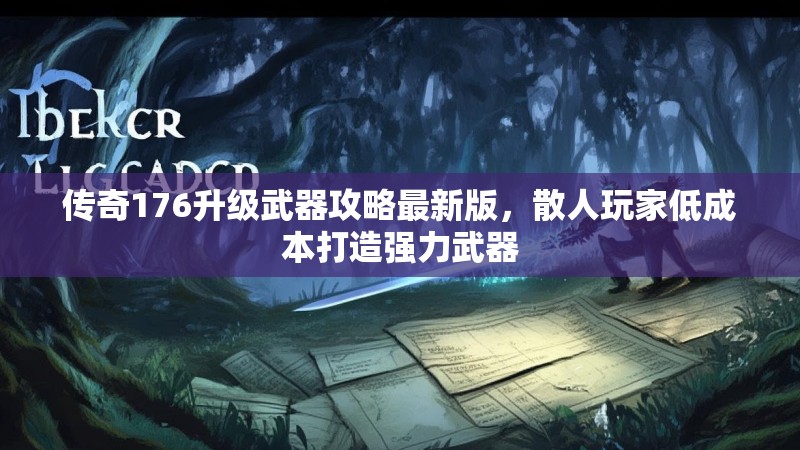 传奇176升级武器攻略最新版,散人玩家低成本打造强力武器