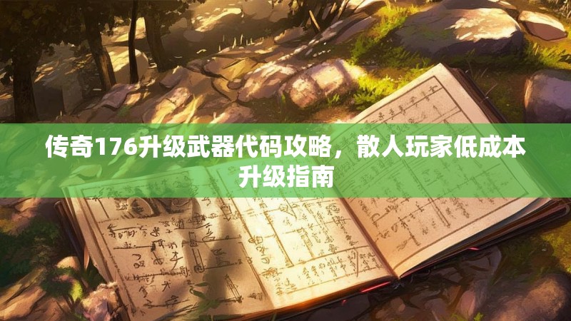 传奇176升级武器代码攻略,散人玩家低成本升级指南