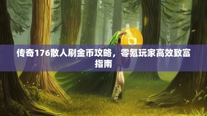 传奇176散人刷金币攻略,零氪玩家高效致富指南