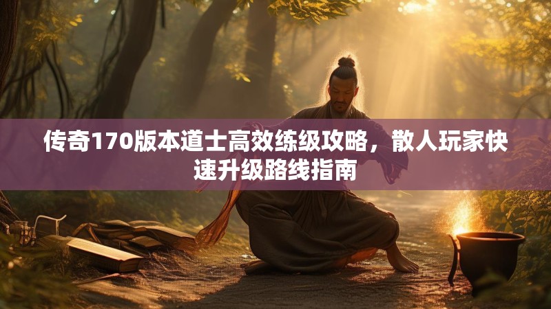 传奇170版本道士高效练级攻略,散人玩家快速升级路线指南