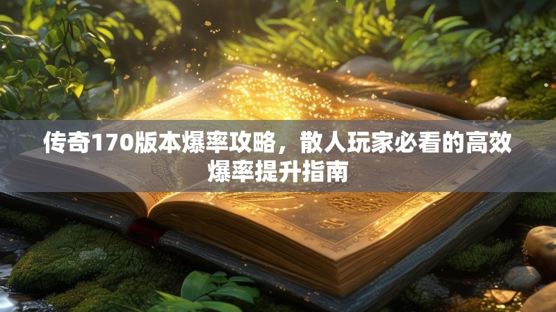 传奇170版本爆率攻略,散人玩家必看的高效爆率提升指南