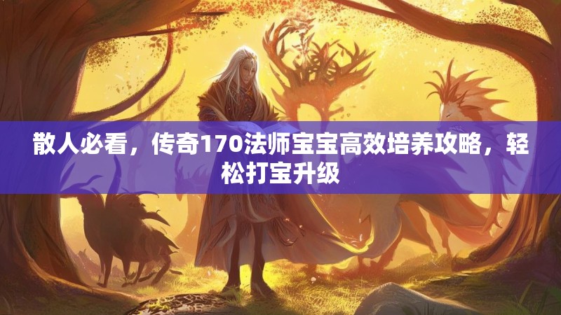 散人必看,传奇170法师宝宝高效培养攻略,轻松打宝升级