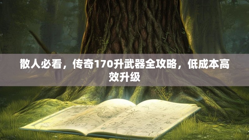 散人必看,传奇170升武器全攻略,低成本高效升级