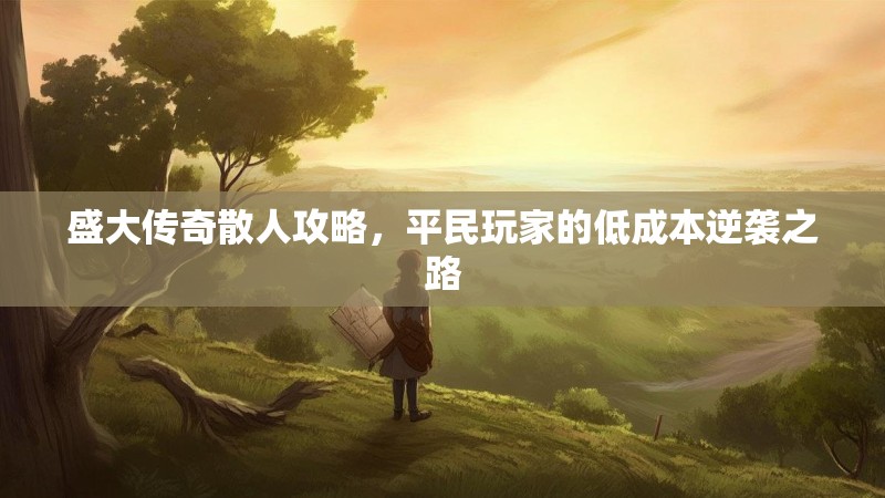 盛大传奇散人攻略,平民玩家的低成本逆袭之路