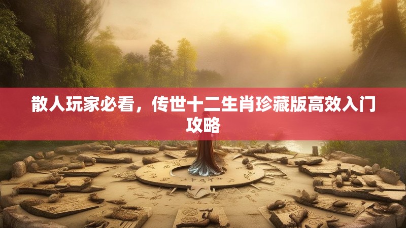 散人玩家必看,传世十二生肖珍藏版高效入门攻略