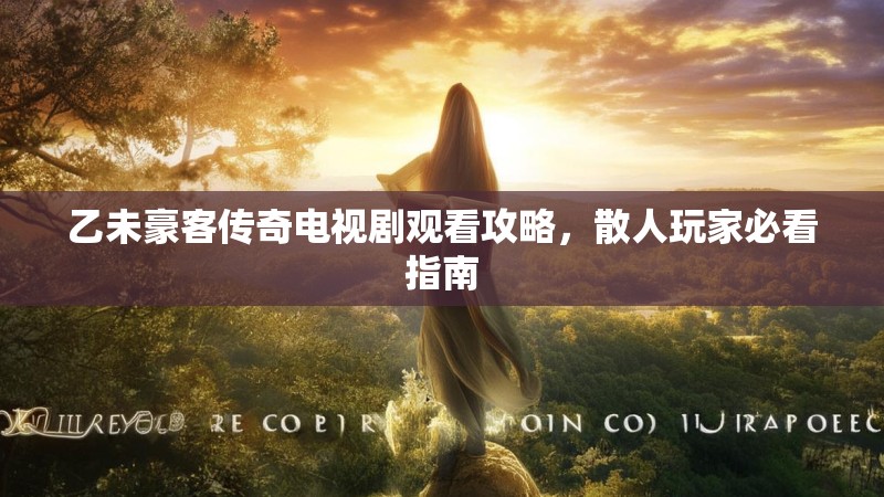 乙未豪客传奇电视剧观看攻略,散人玩家必看指南
