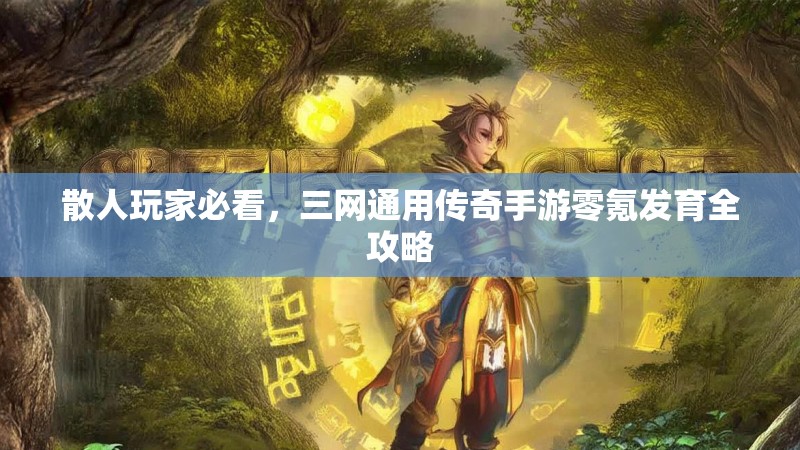 散人玩家必看,三网通用传奇手游零氪发育全攻略