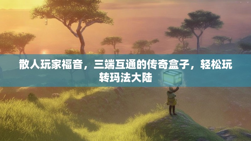 散人玩家福音,三端互通的传奇盒子,轻松玩转玛法大陆