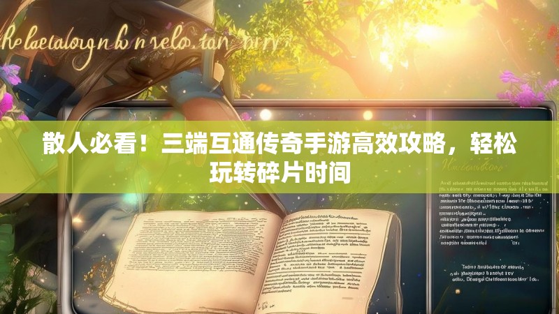 散人必看!三端互通传奇手游高效攻略,轻松玩转碎片时间