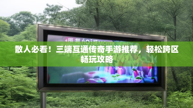 散人必看！三端互通传奇手游推荐，轻松跨区畅玩攻略