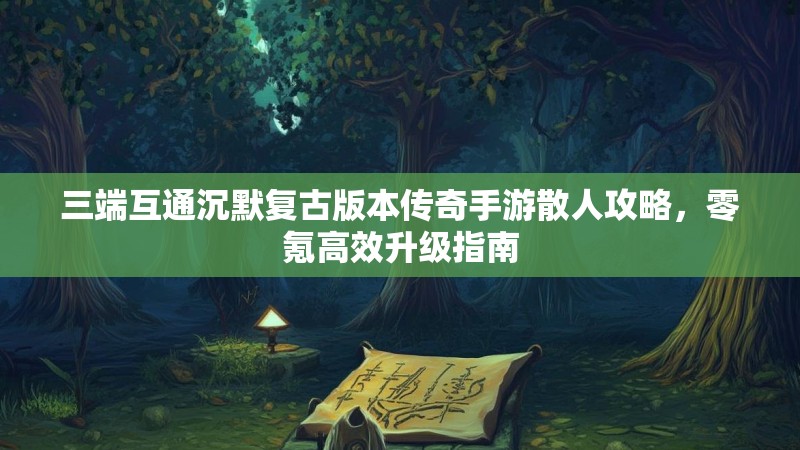 三端互通沉默复古版本传奇手游散人攻略,零氪高效升级指南
