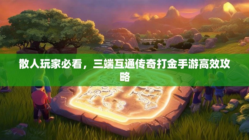 散人玩家必看，三端互通传奇打金手游高效攻略