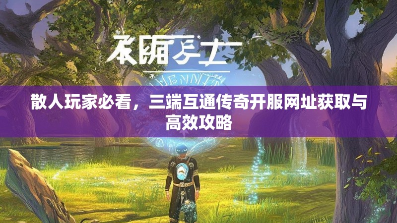 散人玩家必看,三端互通传奇开服网址获取与高效攻略