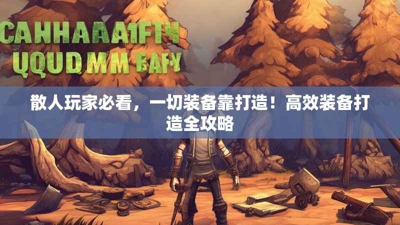 散人玩家必看,一切装备靠打造!高效装备打造全攻略