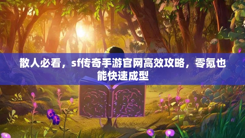 散人必看,sf传奇手游官网高效攻略,零氪也能快速成型