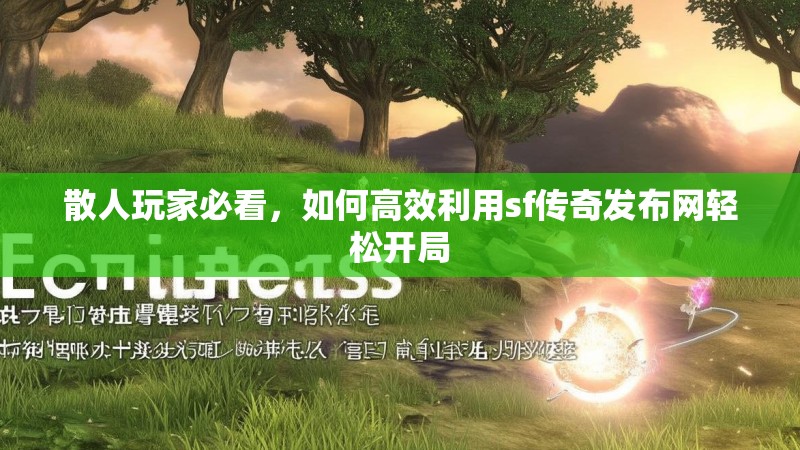 散人玩家必看,如何高效利用sf传奇发布网轻松开局