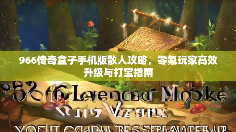966传奇盒子手机版散人攻略,零氪玩家高效升级与打宝指南