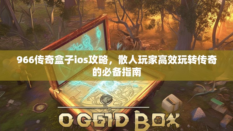 966传奇盒子ios攻略,散人玩家高效玩转传奇的必备指南
