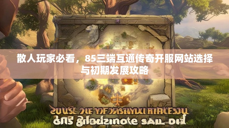 散人玩家必看,85三端互通传奇开服网站选择与初期发展攻略