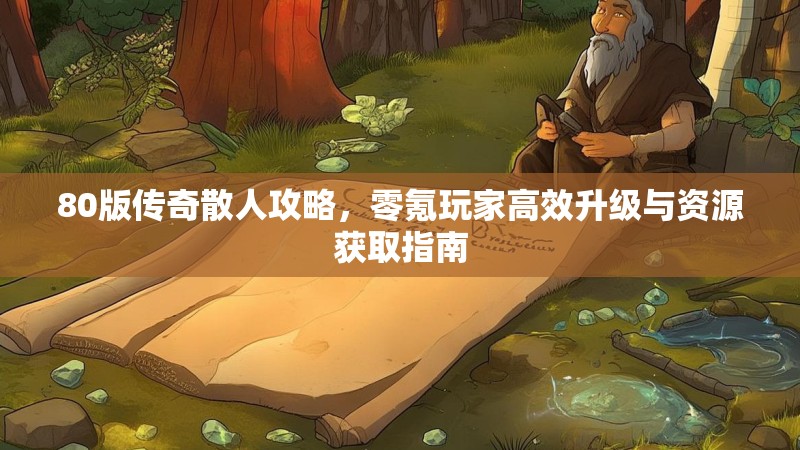 80版传奇散人攻略,零氪玩家高效升级与资源获取指南