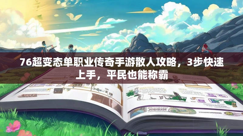 76超变态单职业传奇手游散人攻略,3步快速上手,平民也能称霸
