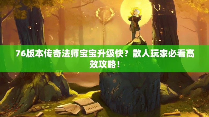 76版本传奇法师宝宝升级快?散人玩家必看高效攻略!