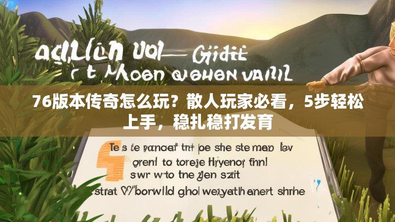 76版本传奇怎么玩？散人玩家必看，5步轻松上手，稳扎稳打发育