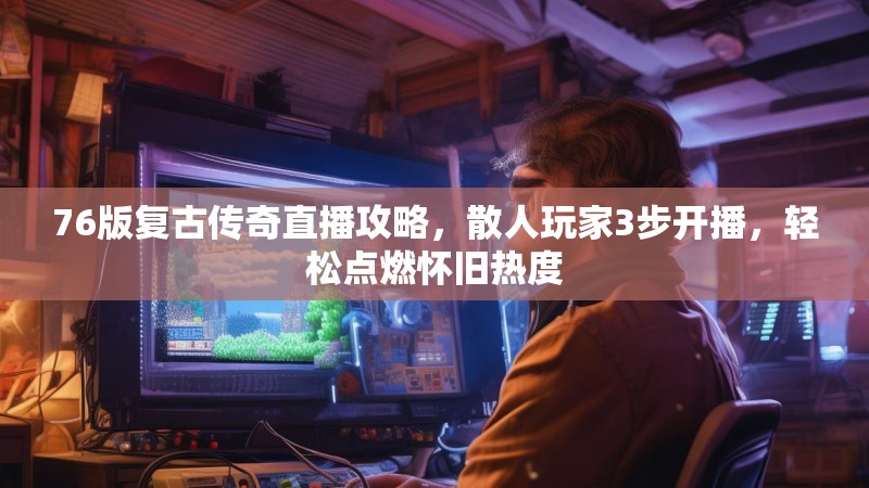 76版复古传奇直播攻略,散人玩家3步开播,轻松点燃怀旧热度