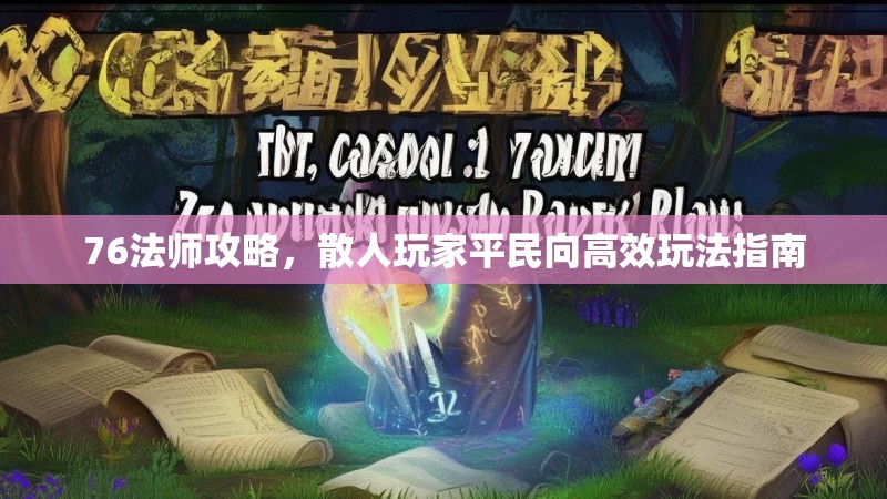 76法师攻略,散人玩家平民向高效玩法指南