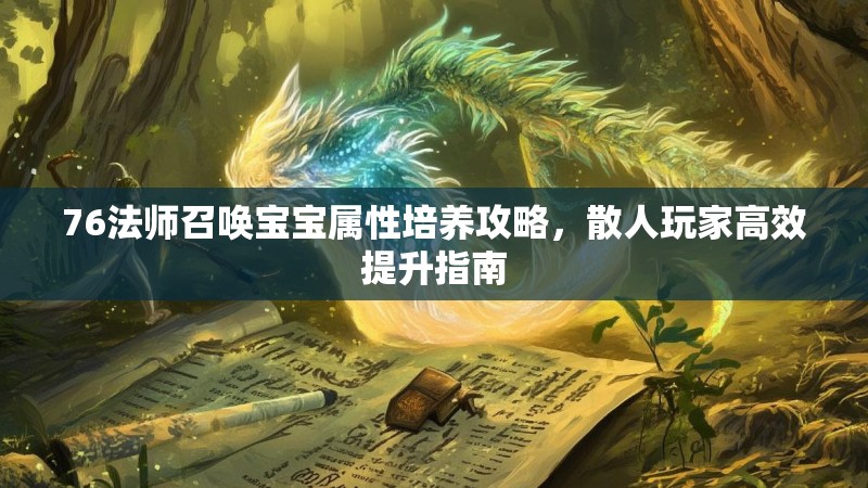76法师召唤宝宝属性培养攻略,散人玩家高效提升指南