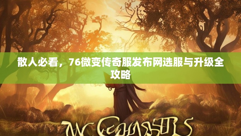 散人必看，76微变传奇服发布网选服与升级全攻略