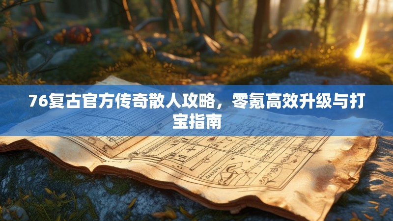 76复古官方传奇散人攻略,零氪高效升级与打宝指南