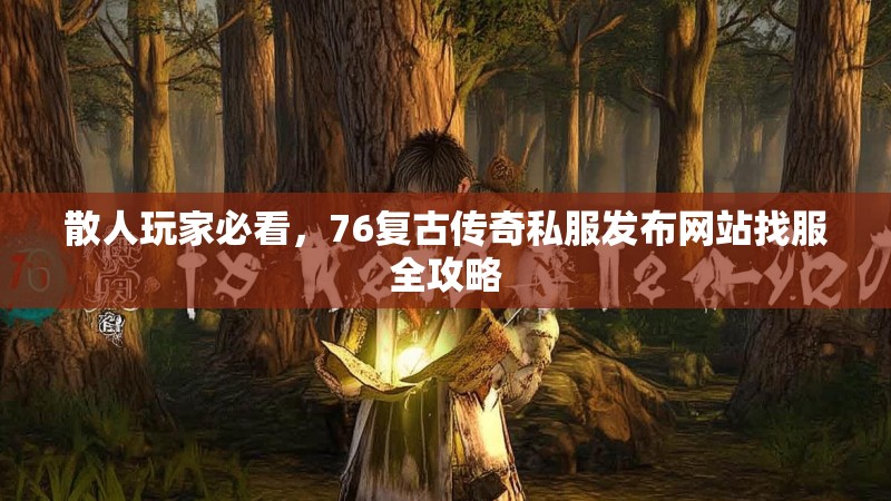散人玩家必看,76复古传奇私服发布网站找服全攻略