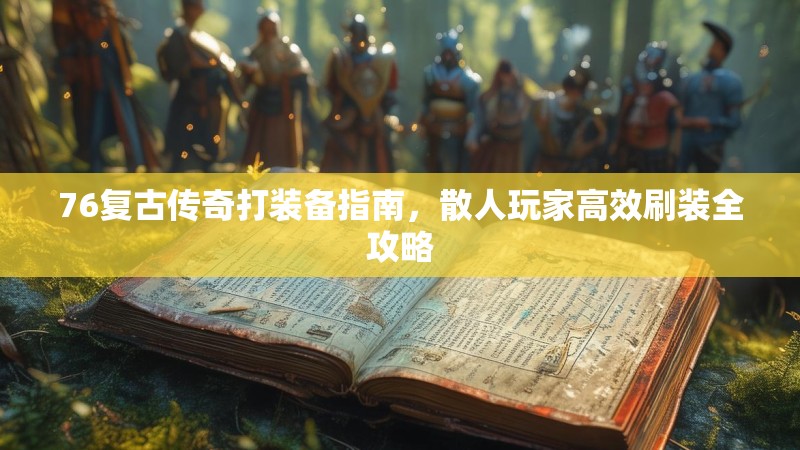 76复古传奇打装备指南,散人玩家高效刷装全攻略