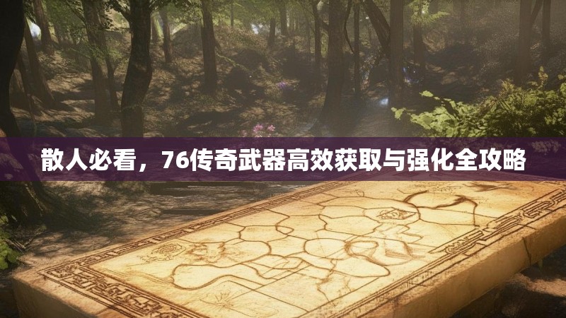 散人必看,76传奇武器高效获取与强化全攻略