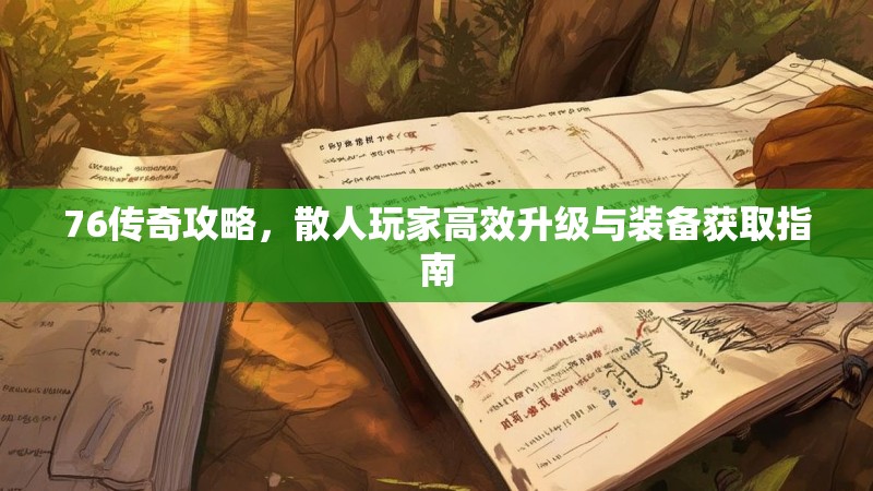 76传奇攻略,散人玩家高效升级与装备获取指南