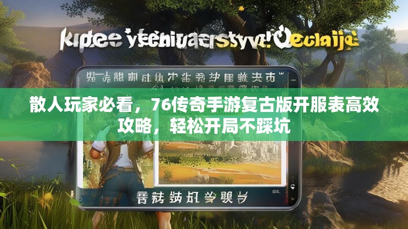散人玩家必看,76传奇手游复古版开服表高效攻略,轻松开局不踩坑