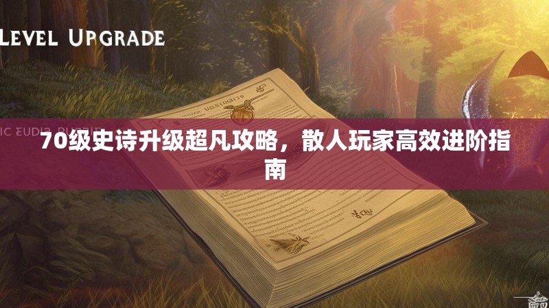 70级史诗升级超凡攻略,散人玩家高效进阶指南