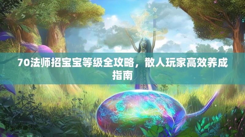 70法师招宝宝等级全攻略,散人玩家高效养成指南