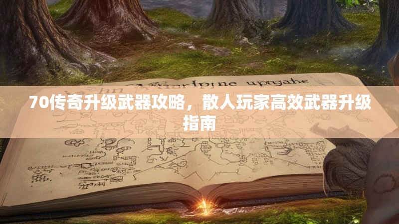 70传奇升级武器攻略,散人玩家高效武器升级指南