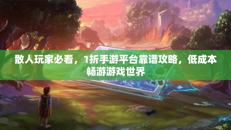 散人玩家必看,1折手游平台靠谱攻略,低成本畅游游戏世界