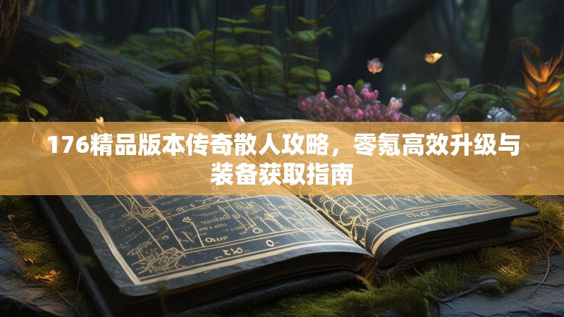 176精品版本传奇散人攻略，零氪高效升级与装备获取指南
