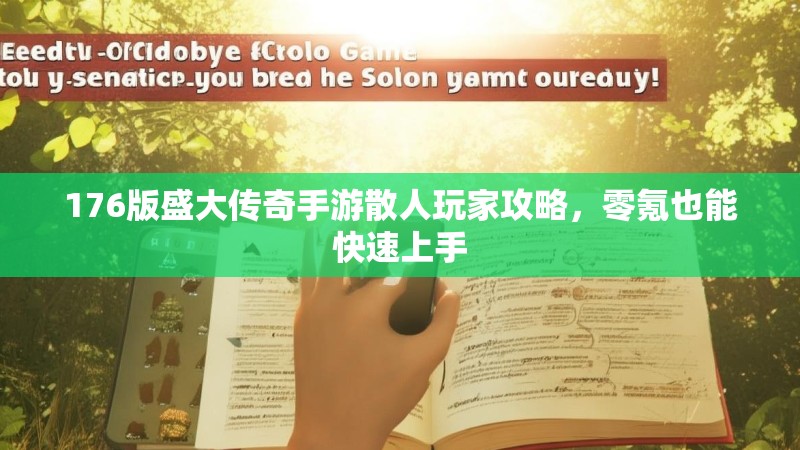 176版盛大传奇手游散人玩家攻略,零氪也能快速上手