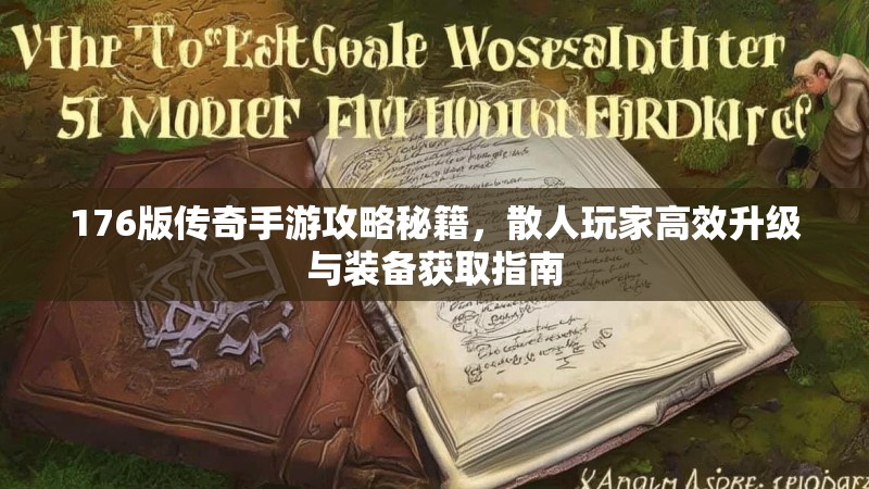 176版传奇手游攻略秘籍，散人玩家高效升级与装备获取指南
